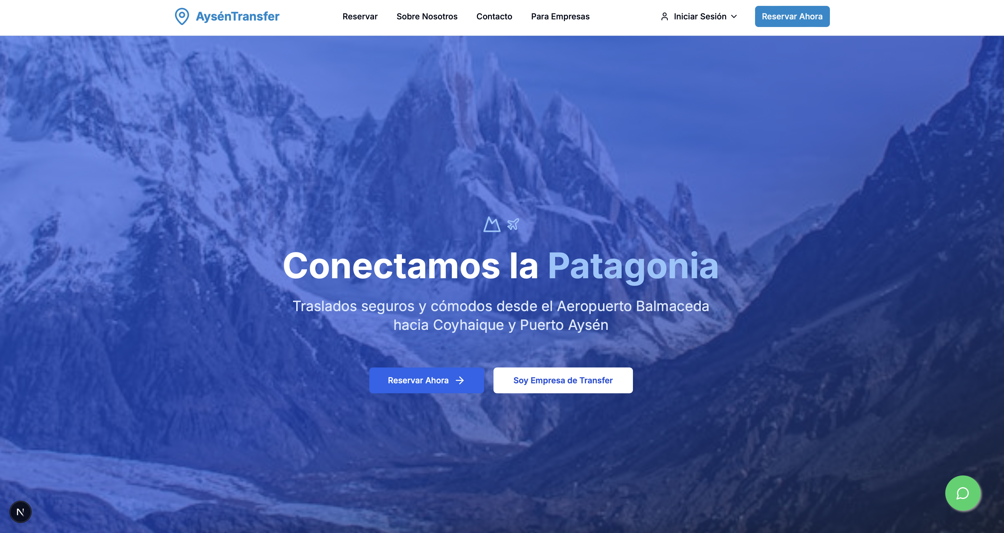 AysénTransfer - Plataforma de Reservas